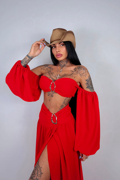 Completo Esmeralda - Rosso