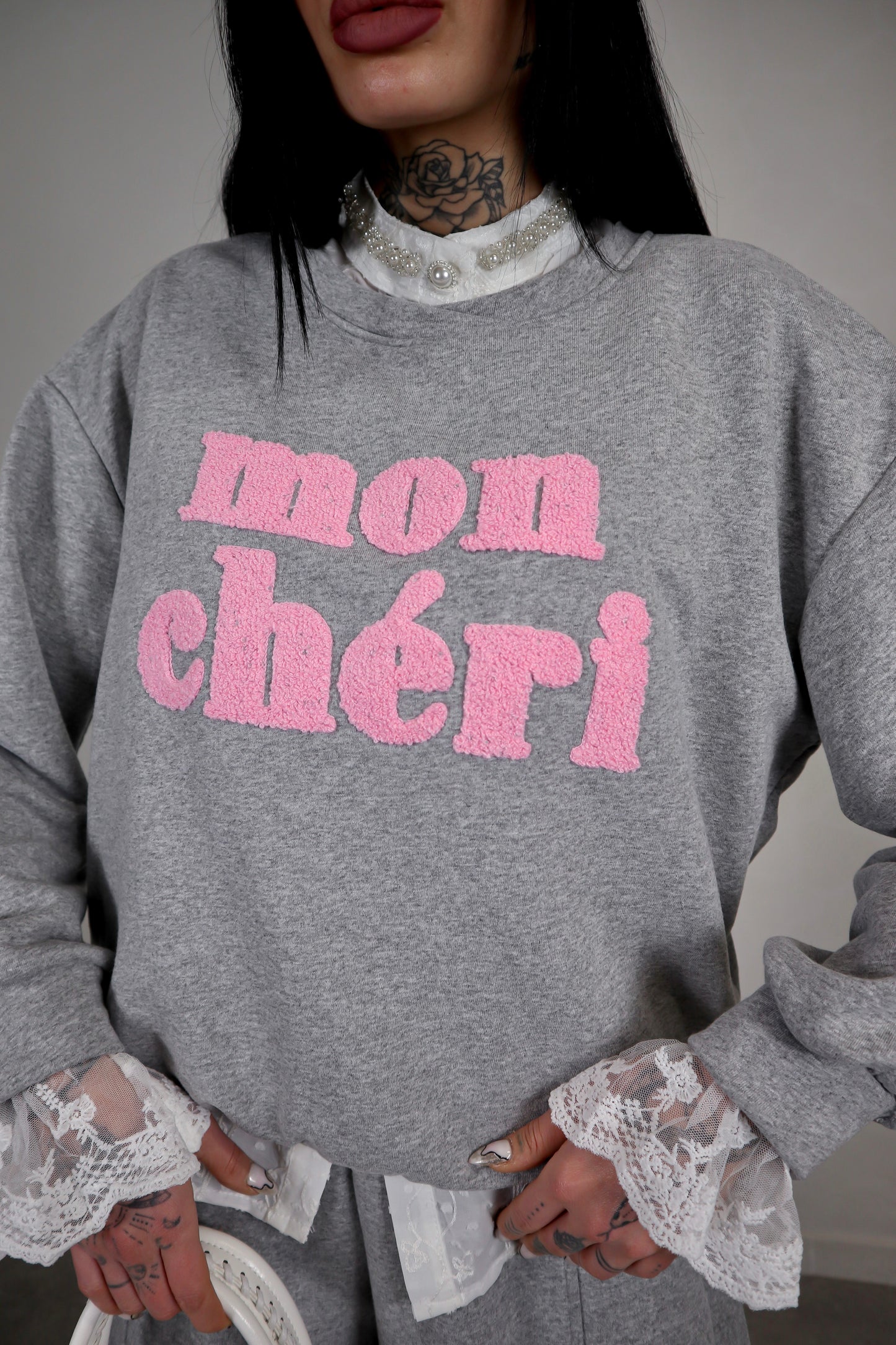 Felpa Mon Cheri - Grigio mi