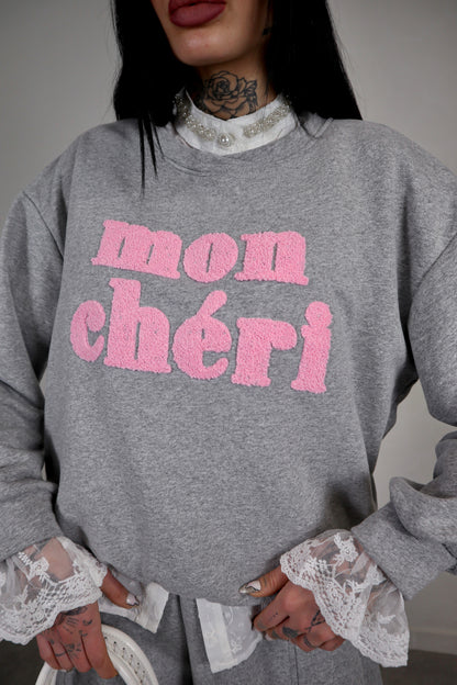 Felpa Mon Cheri - Grigio mi