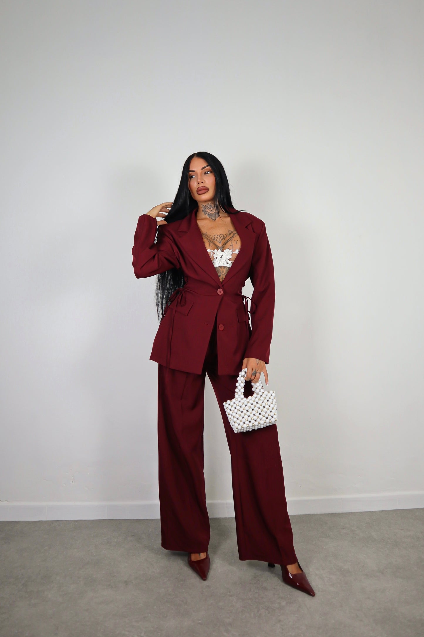 Tailleur Nadia - Bordeaux
