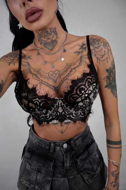 Bralette Fleur - Nero