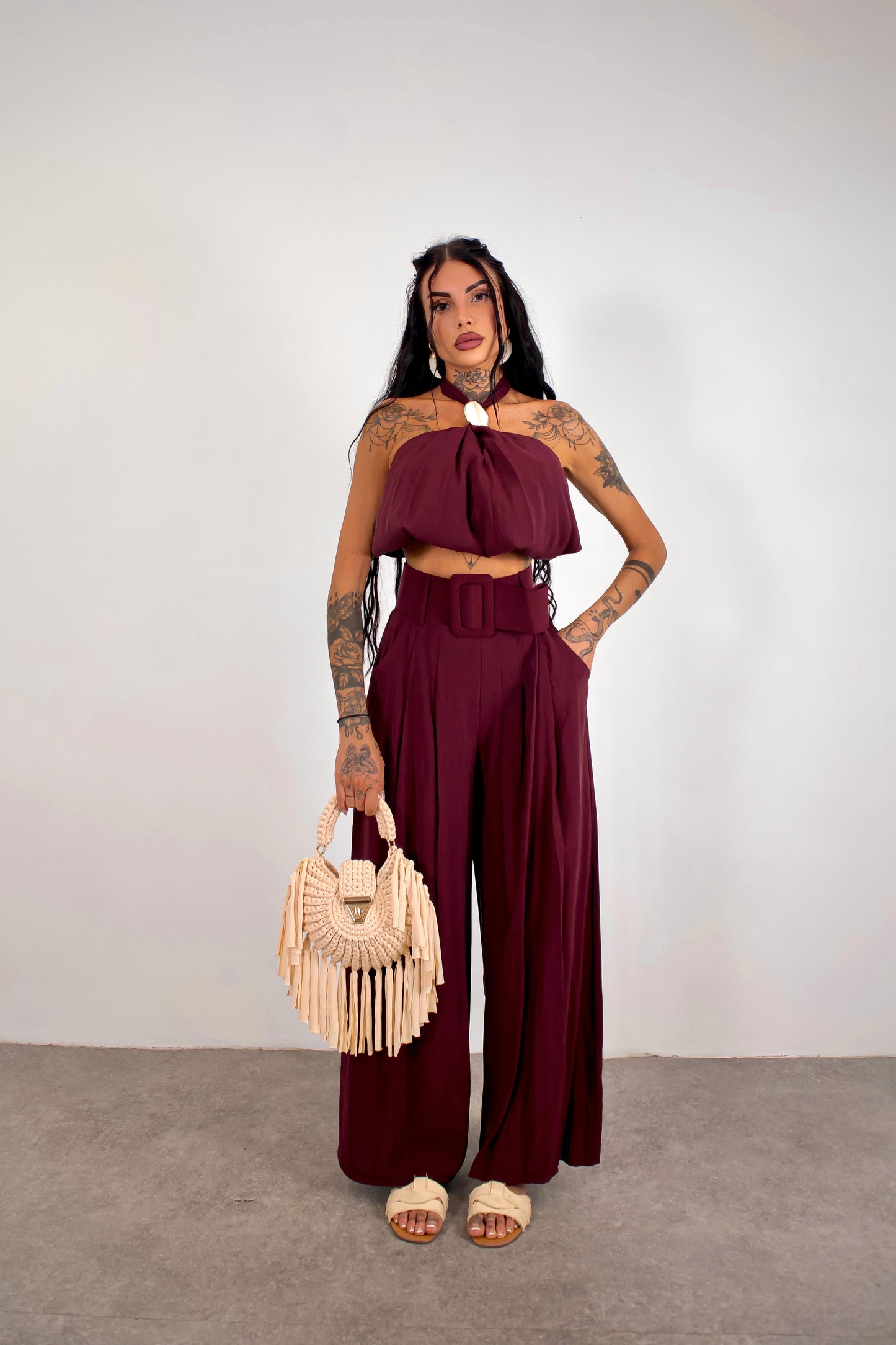 Completo Tasnim - Burgundy
