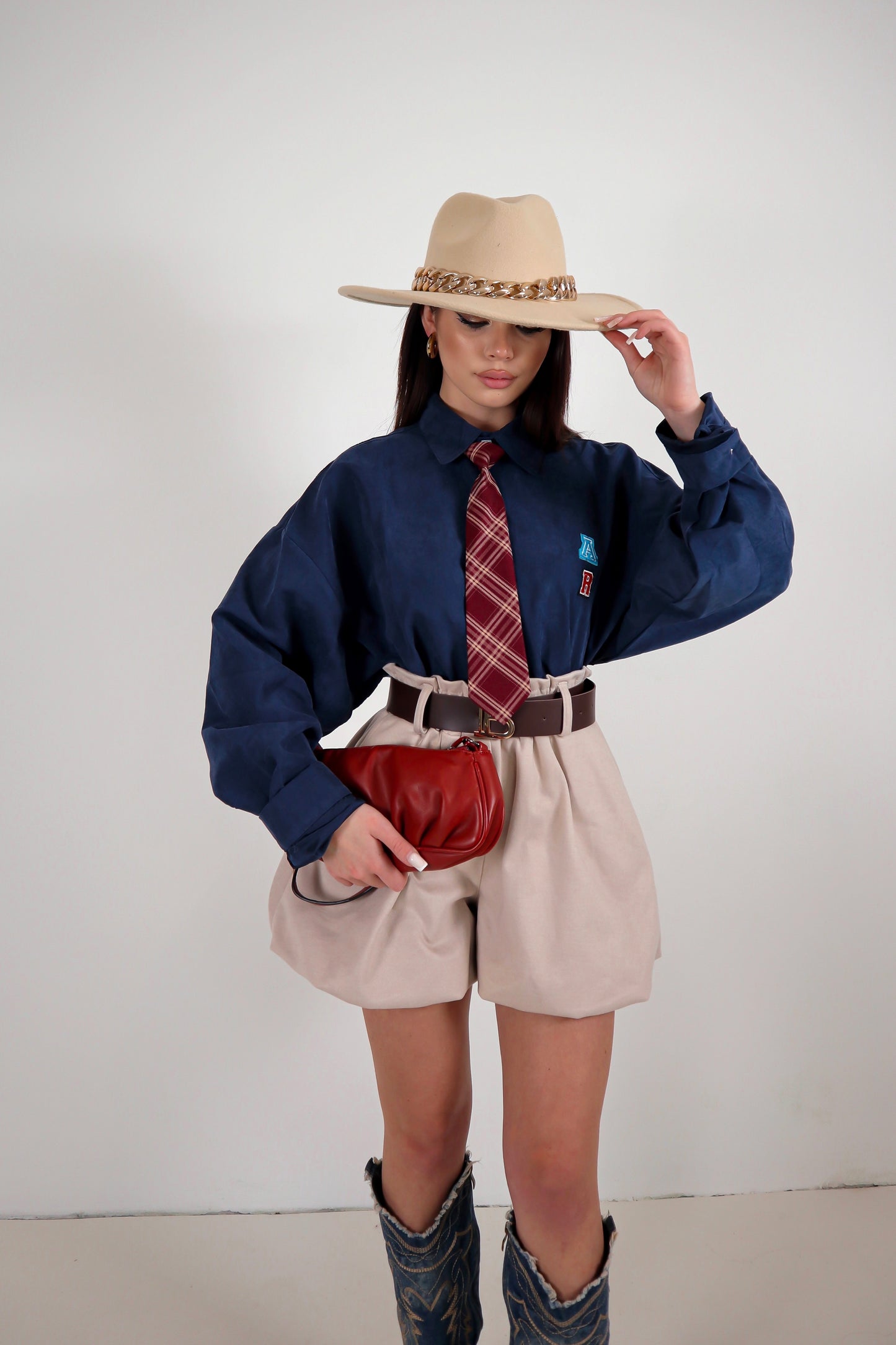 Shorts Balloon Gwenda - Beige