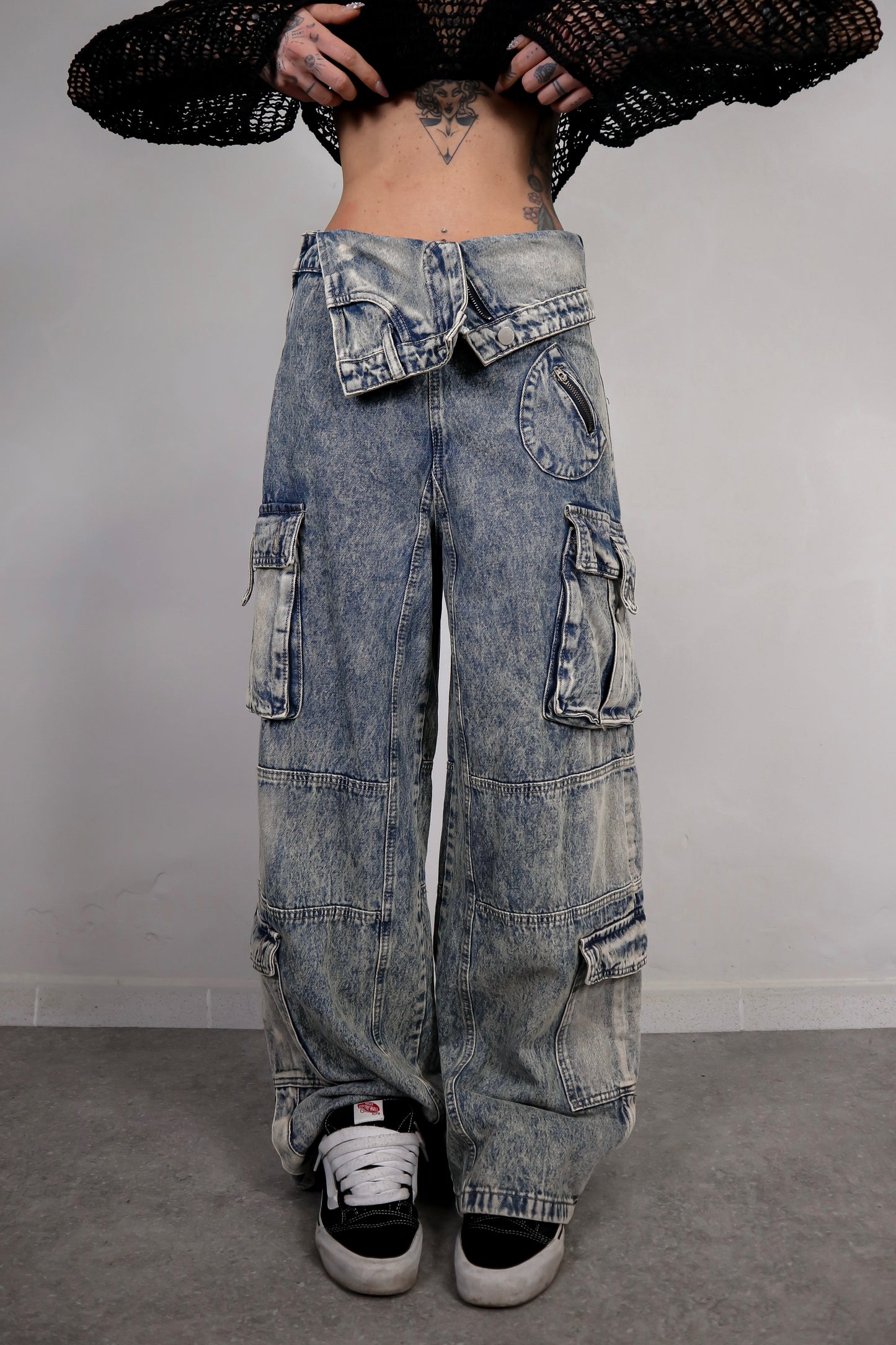 Jeans Cargo Risvolto