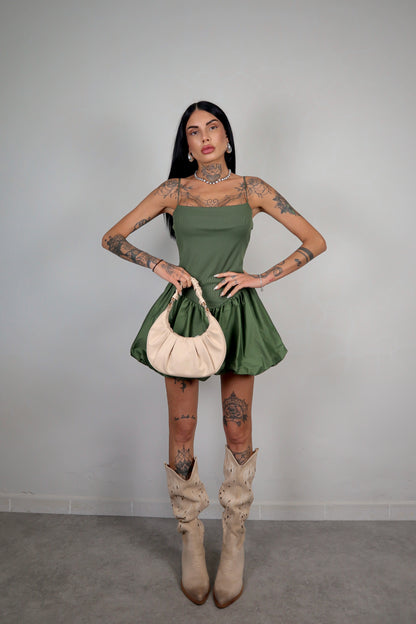 Abito Puffy - Verde