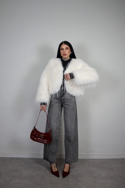 Pelliccia Fluffy - Bianco
