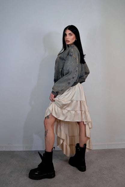 Bomber denim Street - Sabbiato