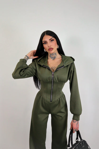 Tuta intera Alyson - Verde militare