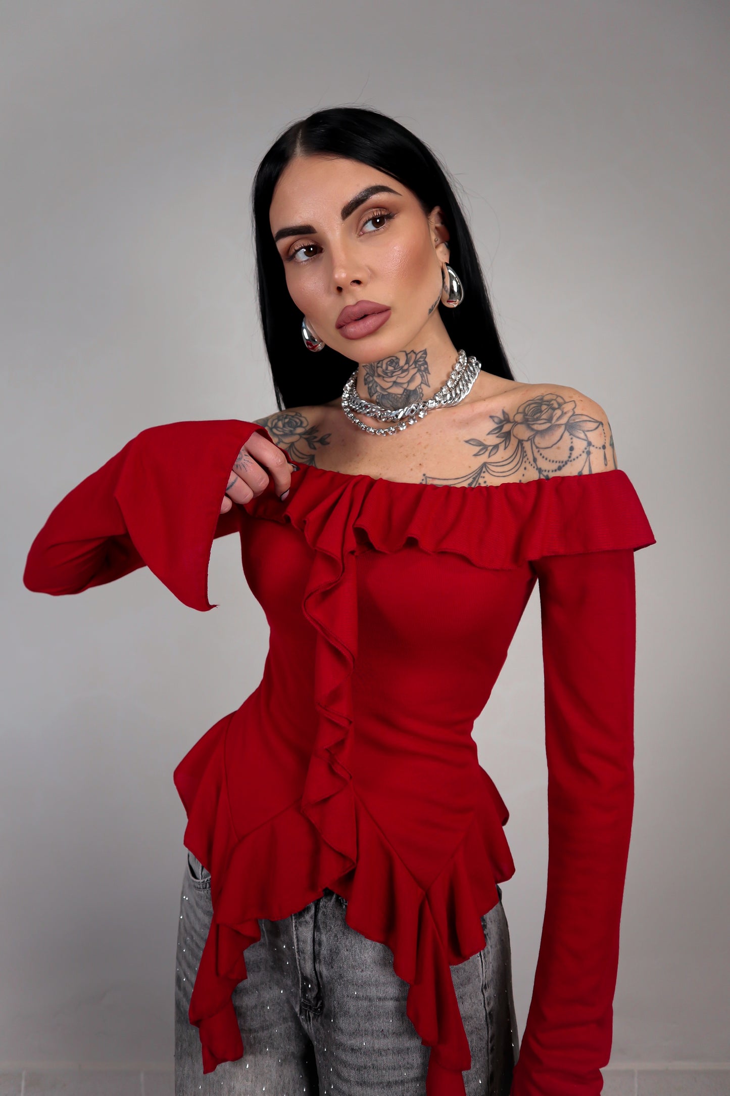 Maglia Juliet - Rosso Bordeaux