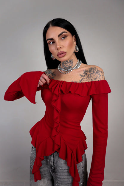 Maglia Juliet - Rosso Bordeaux