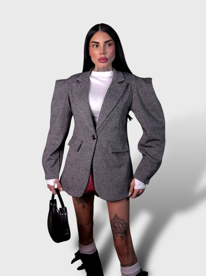 Blazer Spigato Melany - Grigio