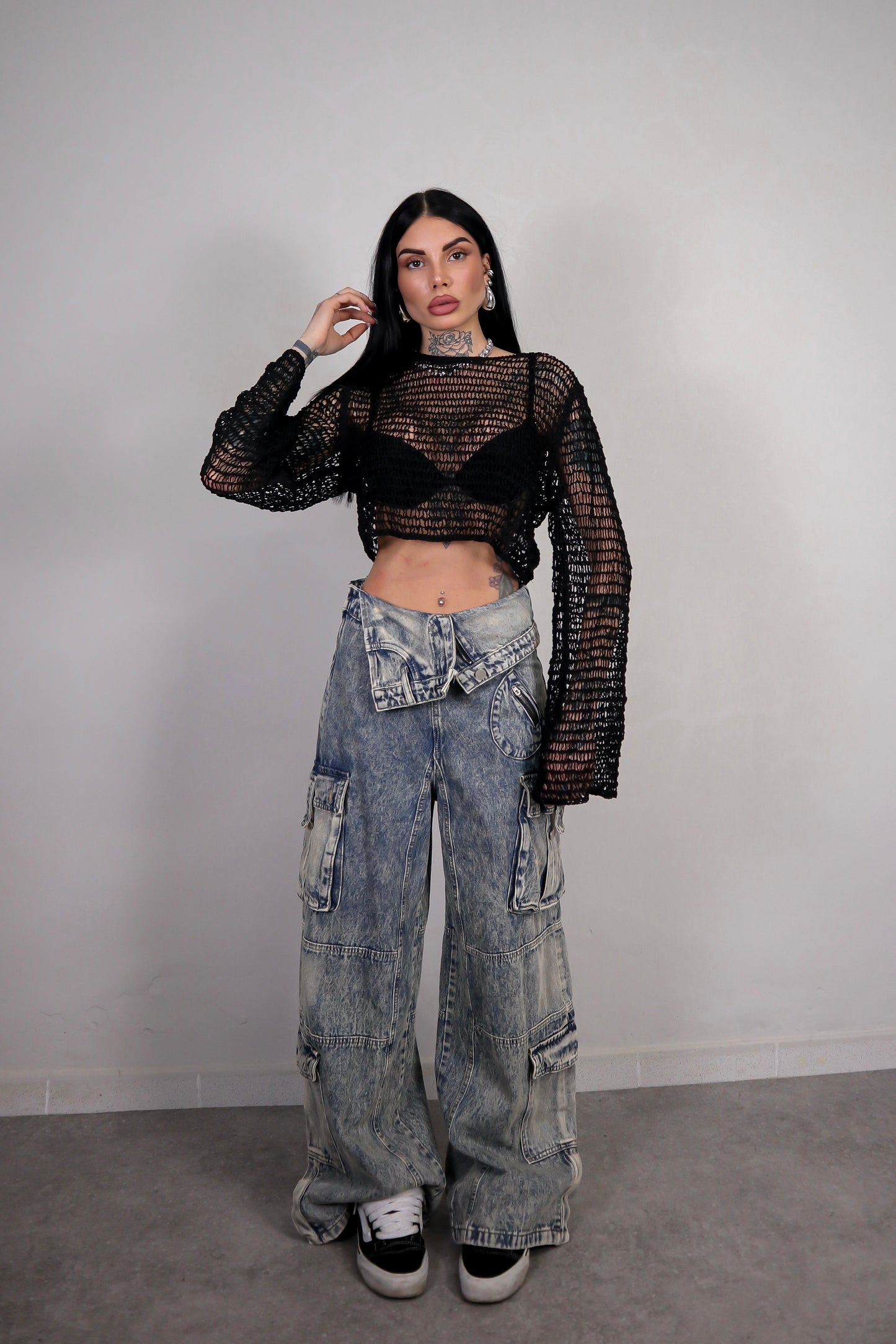 Jeans Cargo Risvolto