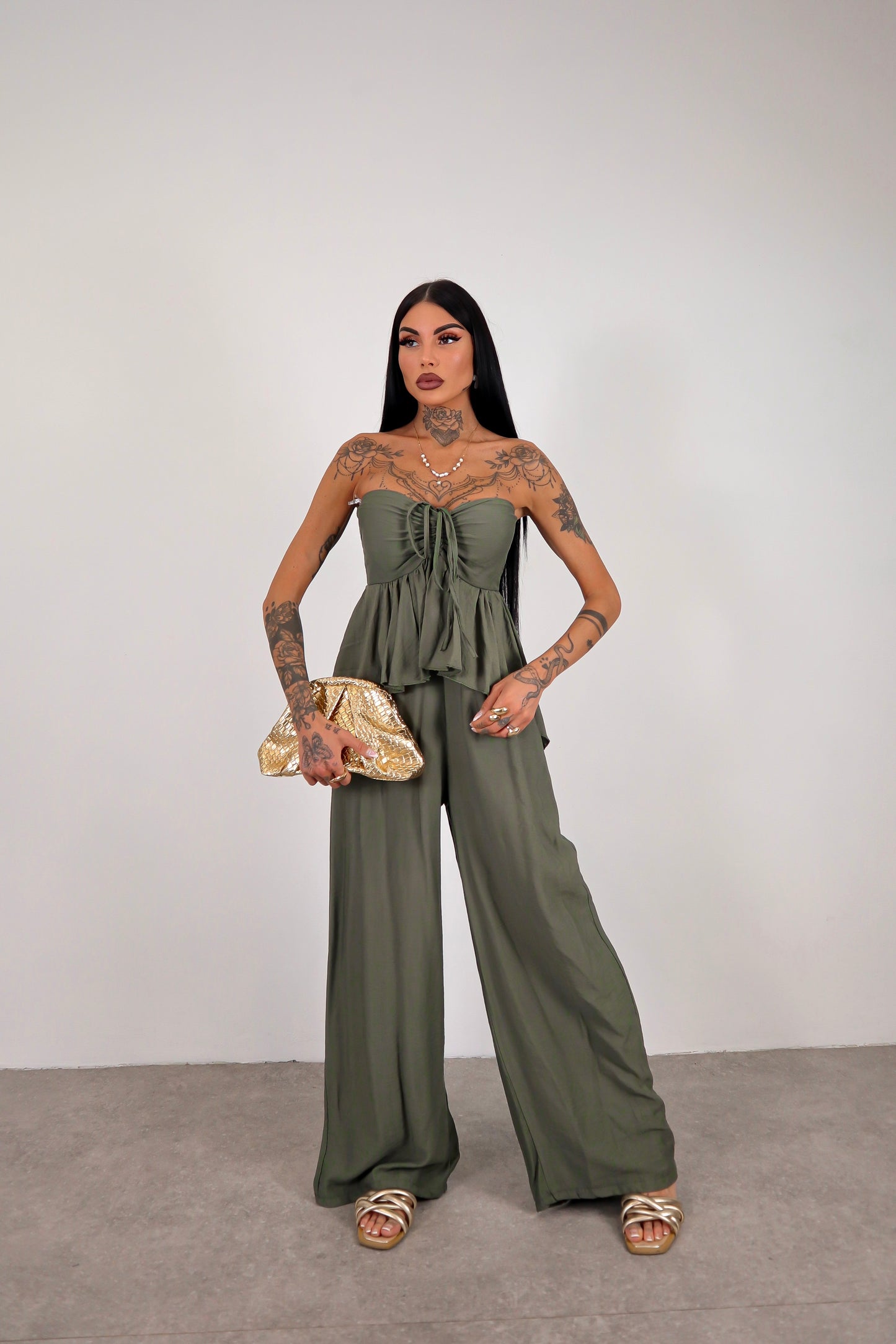 Tuta intera Noelle - Verde militare