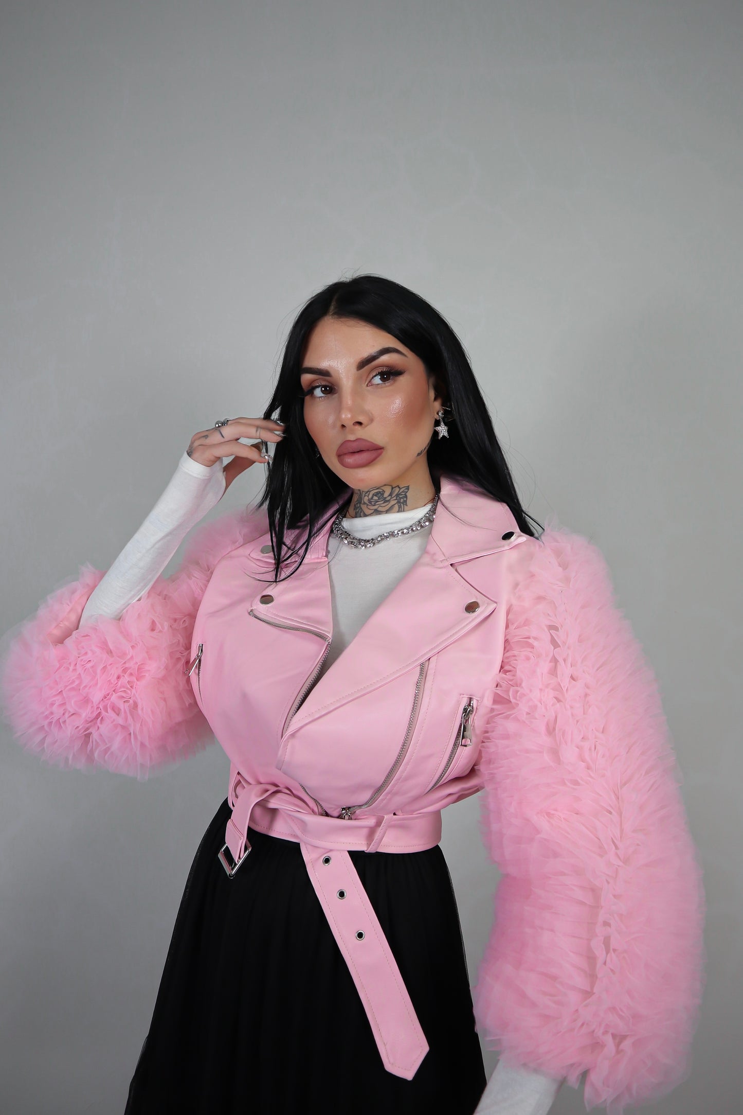 Giacca Ecopelle Barbie