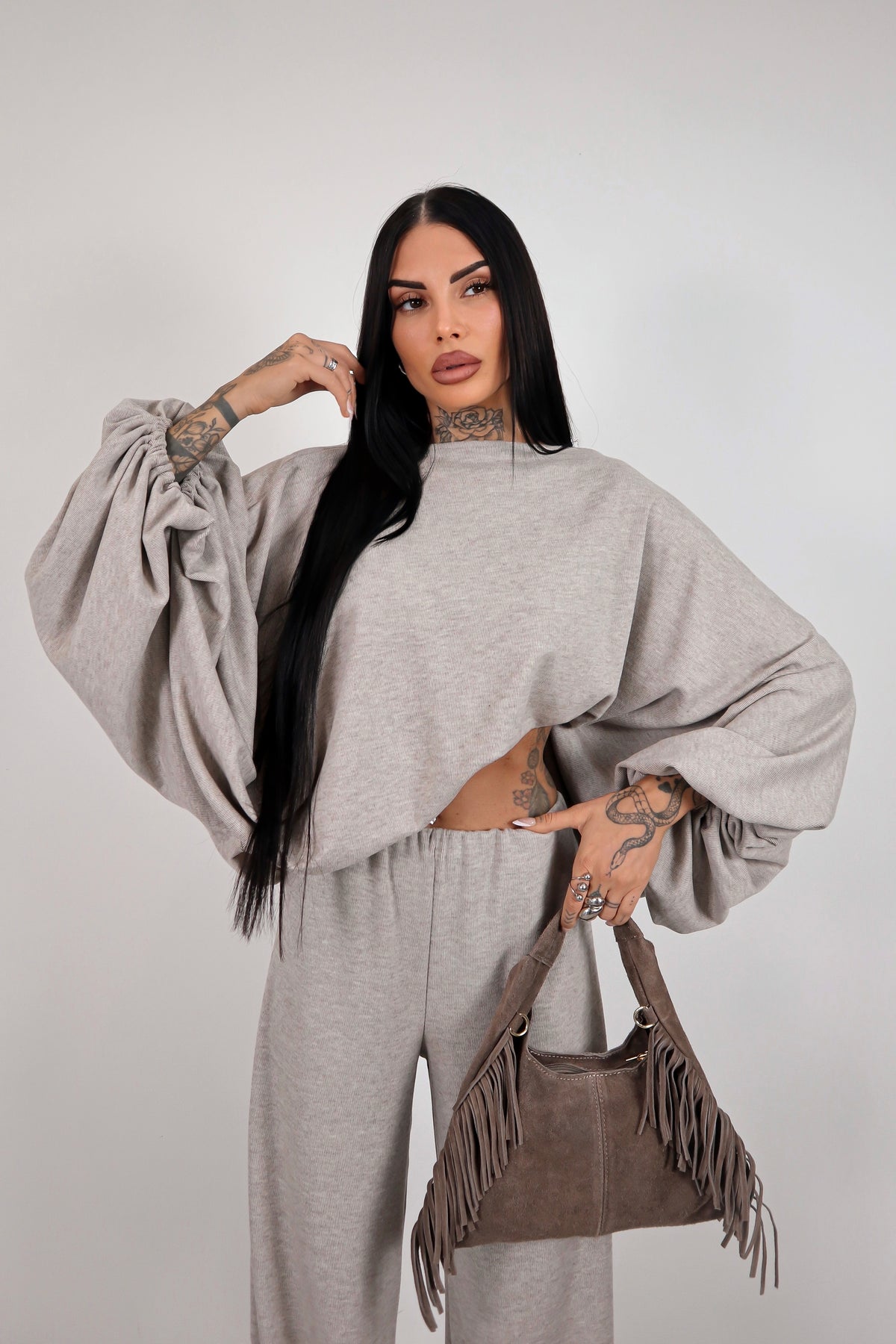 Completo in maglia Isadora -  Sabbia