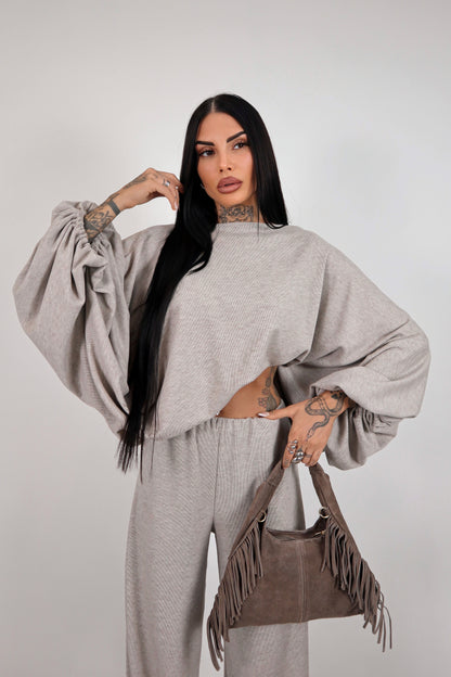 Completo in maglia Isadora -  Sabbia