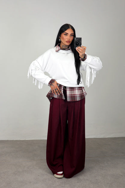 Pantalone Formal - Bordeaux