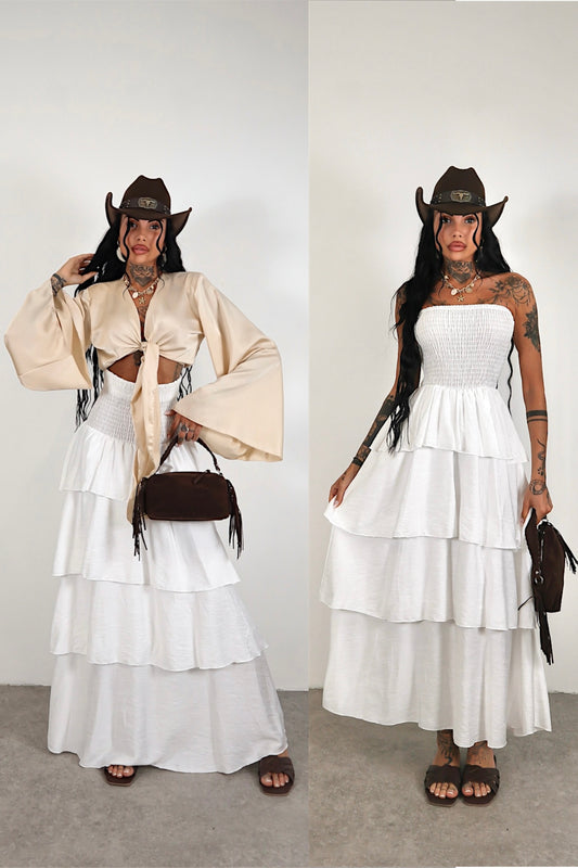 Abito / Gonna Nour - Bianco