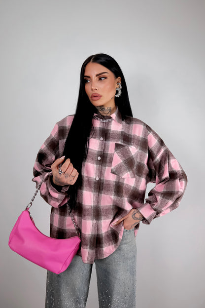 Camicia Tartan Valery - Rosa