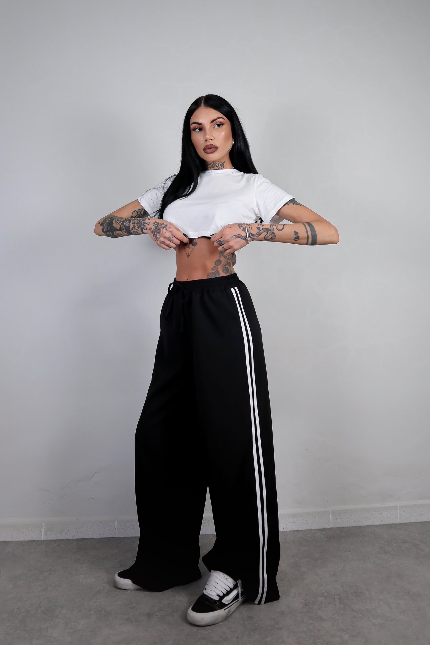Pantalone Stripes - Nero