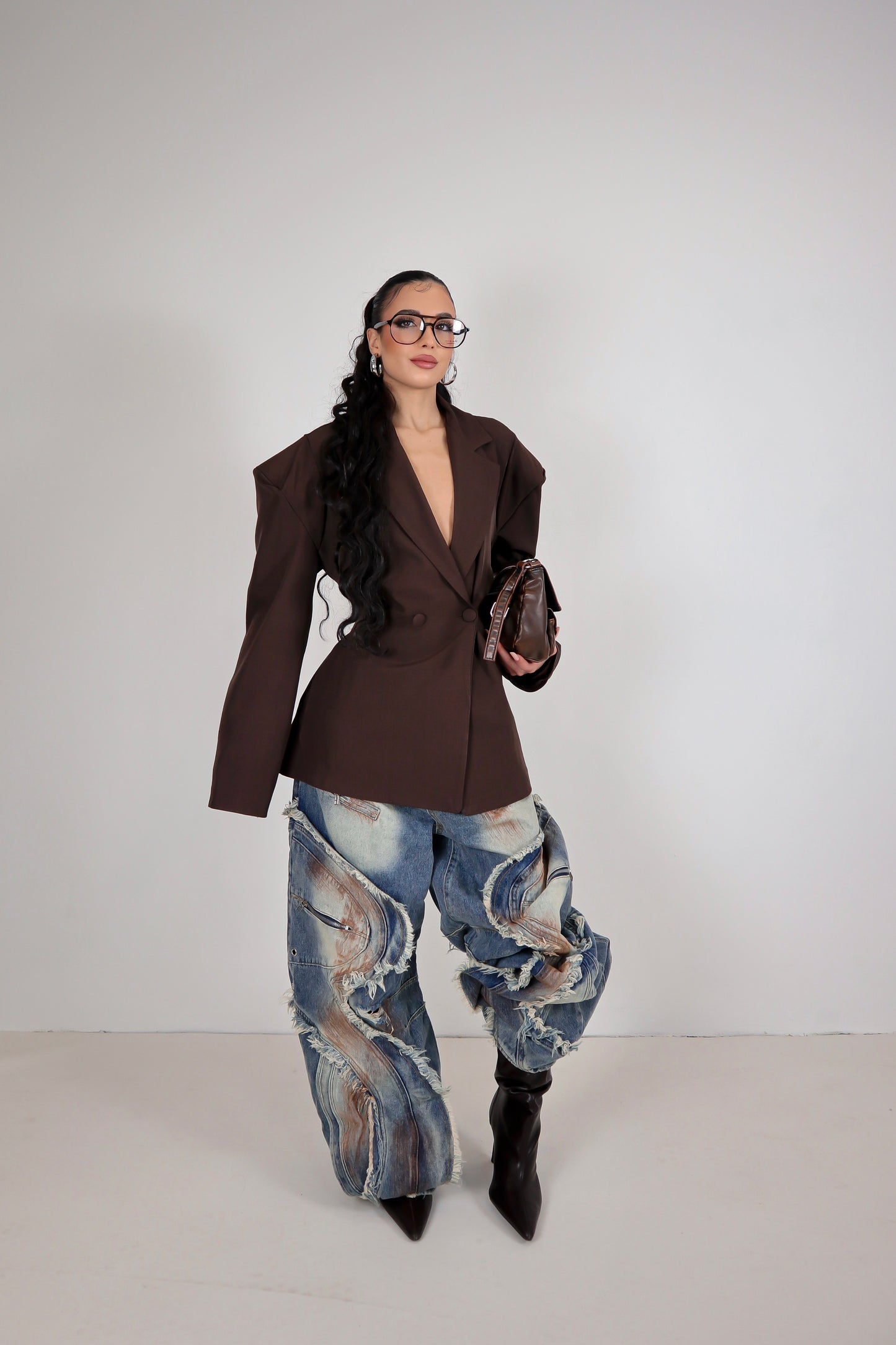 Blazer Kristen - Marrone