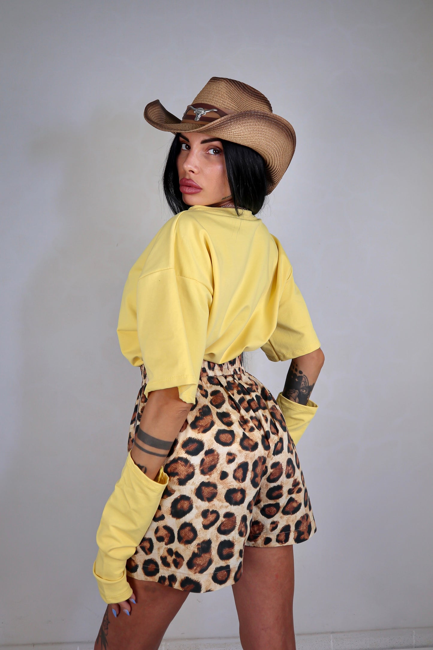 T-Shirt Manicotti - Giallo