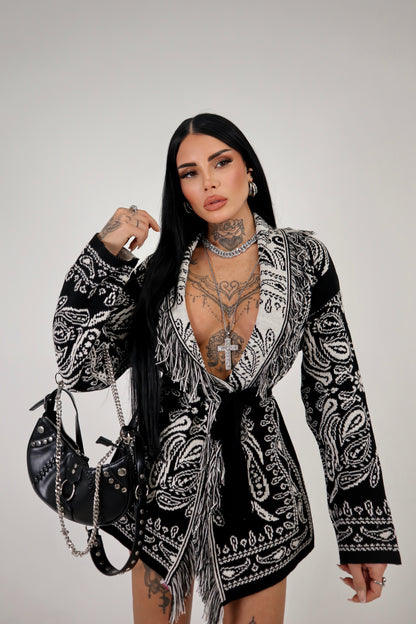 Cardigan Perù - Nero