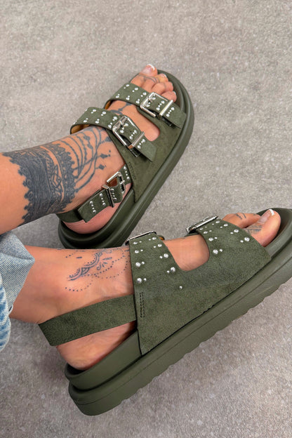 Sandalo Zaira - Verde militare