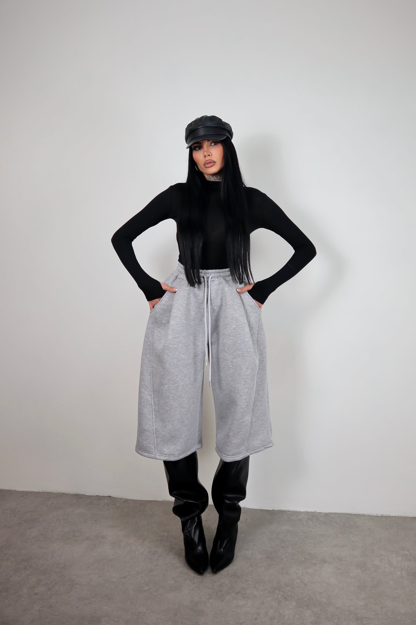 Bermuda Tuta Baggy - Grigio