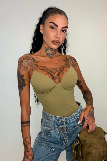 Body second SKIN - Verde militare