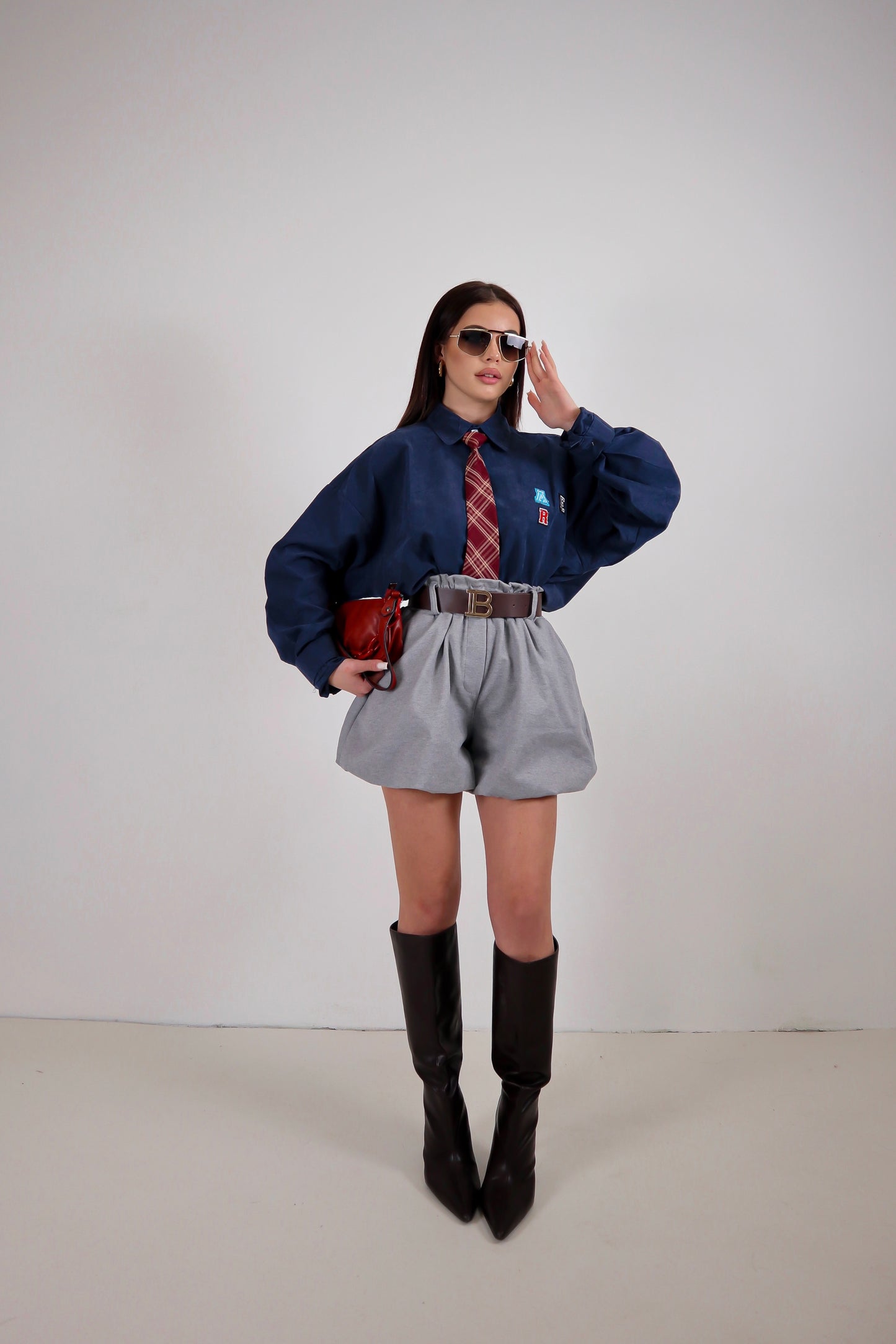 Shorts Balloon Gwenda - Grigio