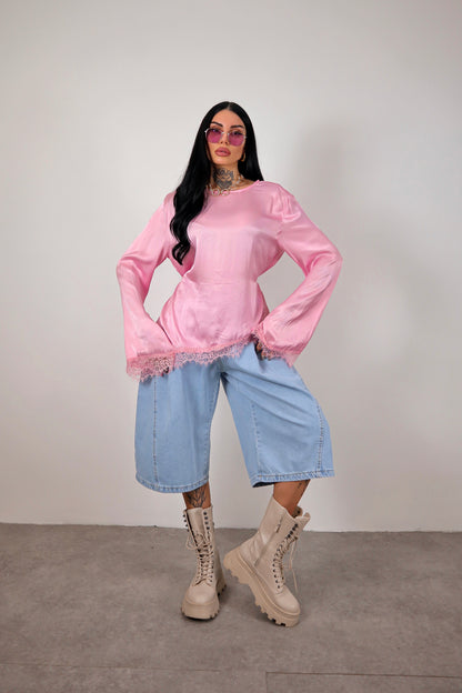 Maglia long sleeve Elegant - Rosa