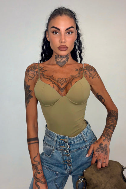 Body second SKIN - Verde militare