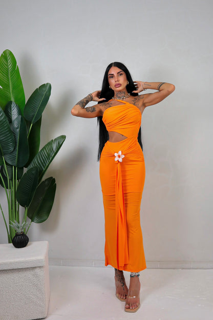 Abito Florida - Arancione