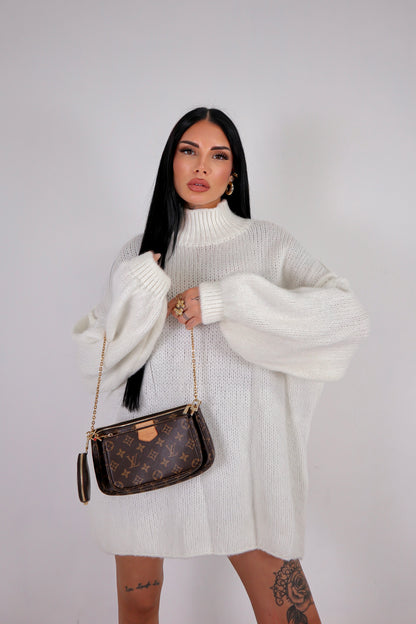 Maxi Maglione Ruby - Bianco