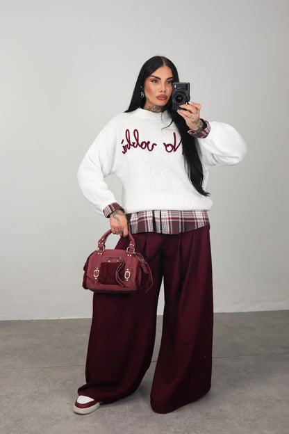 Pantalone Formal - Bordeaux