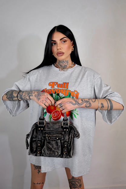 Borsa Denim City - Nero fumo