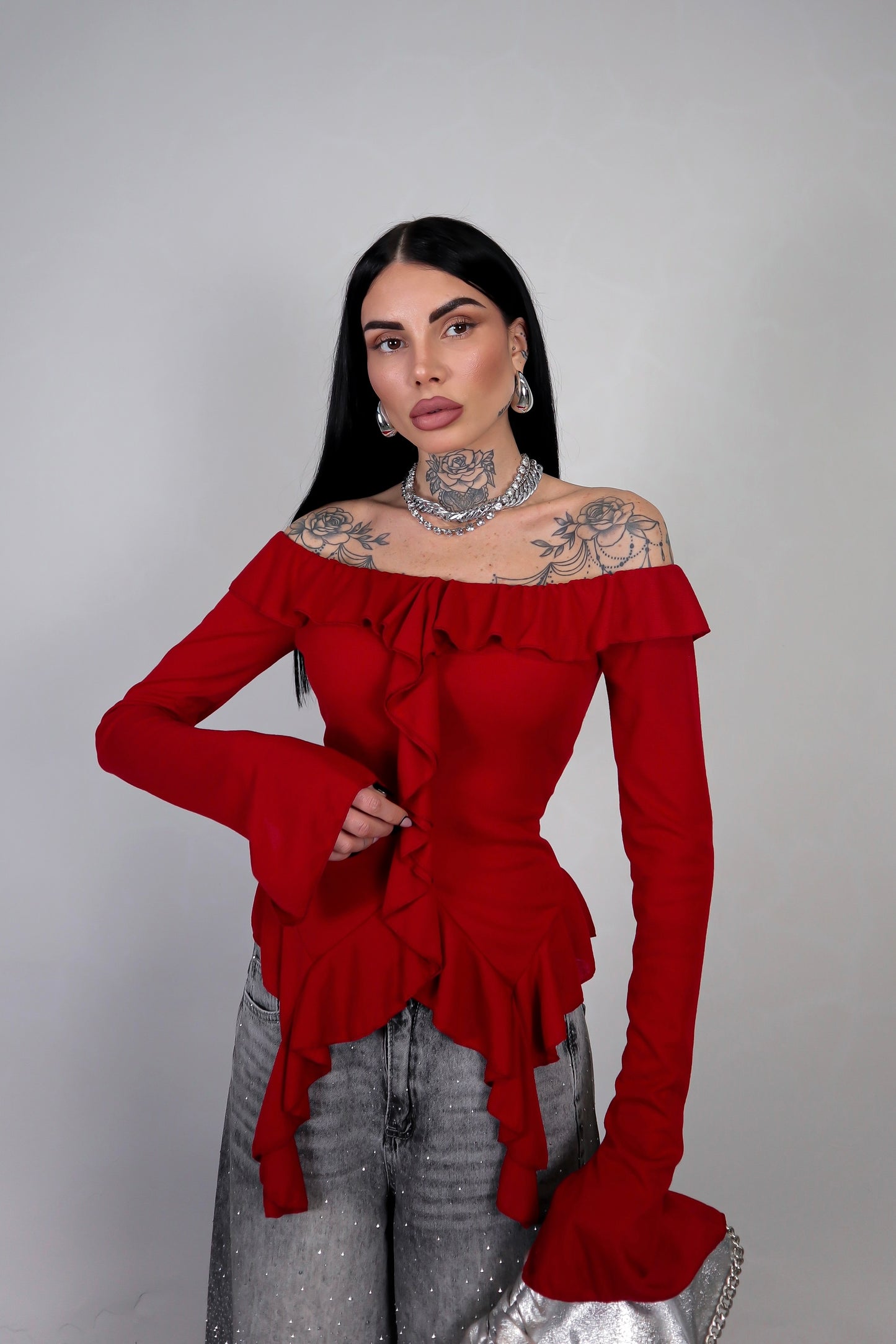 Maglia Juliet - Rosso Bordeaux