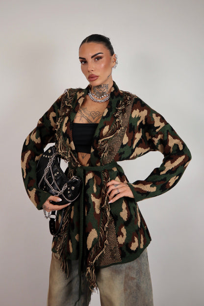 Cardigan Perù - Militare