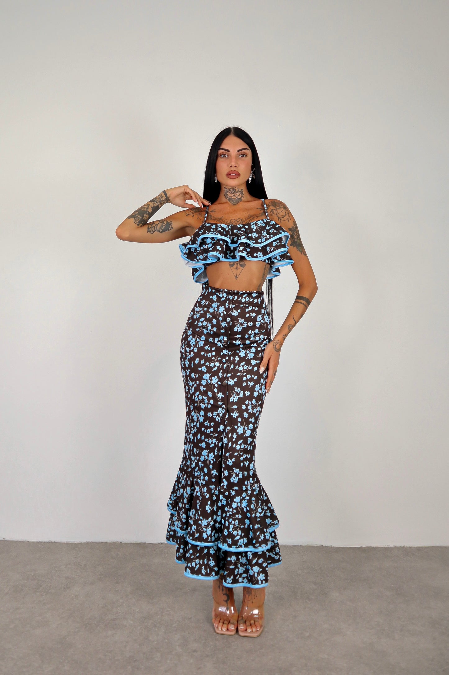Completo Florida - Marrone/Celeste