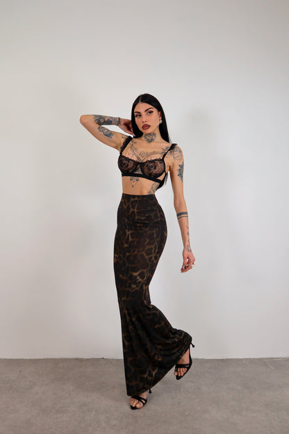 Gonna lunga Rasha - Leopardato