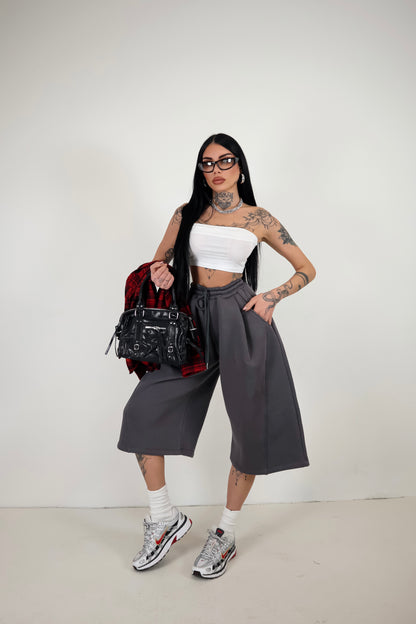 Bermuda Tuta Baggy - Grigio piombo