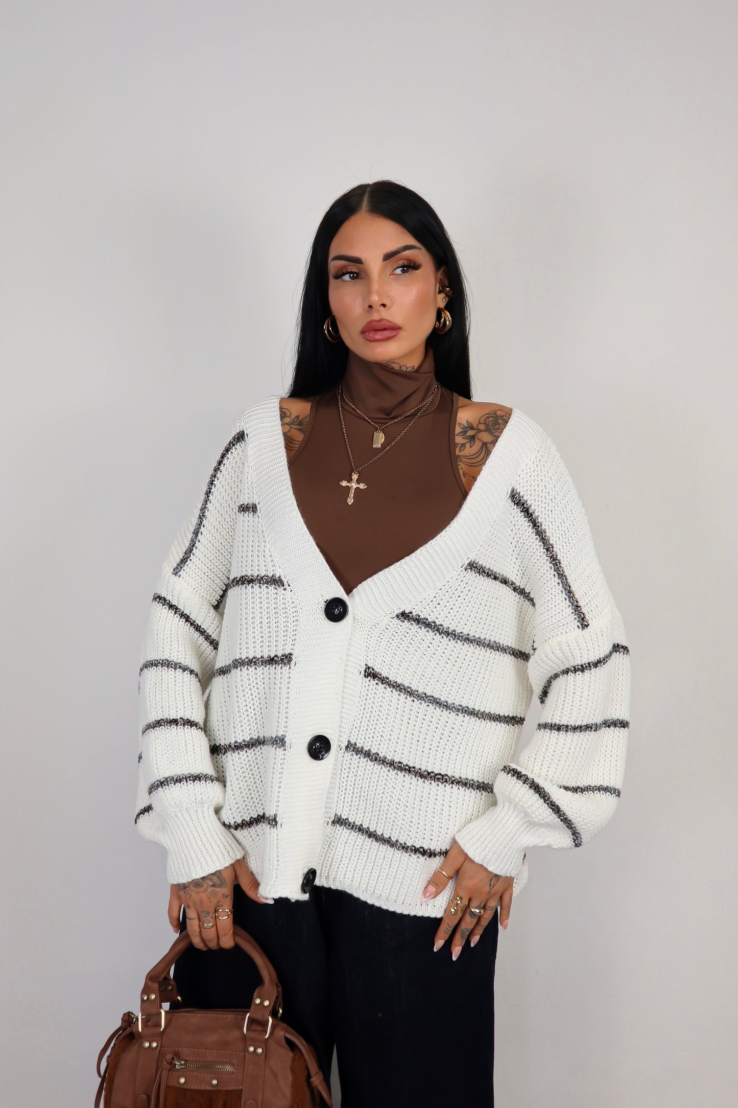 Cardigan over Brenda - Bianco