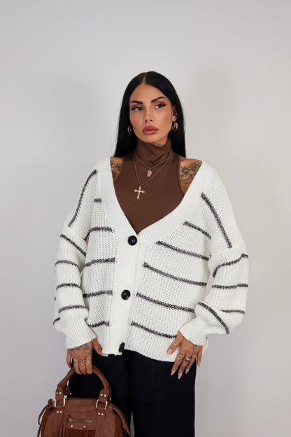 Cardigan over Brenda - Bianco