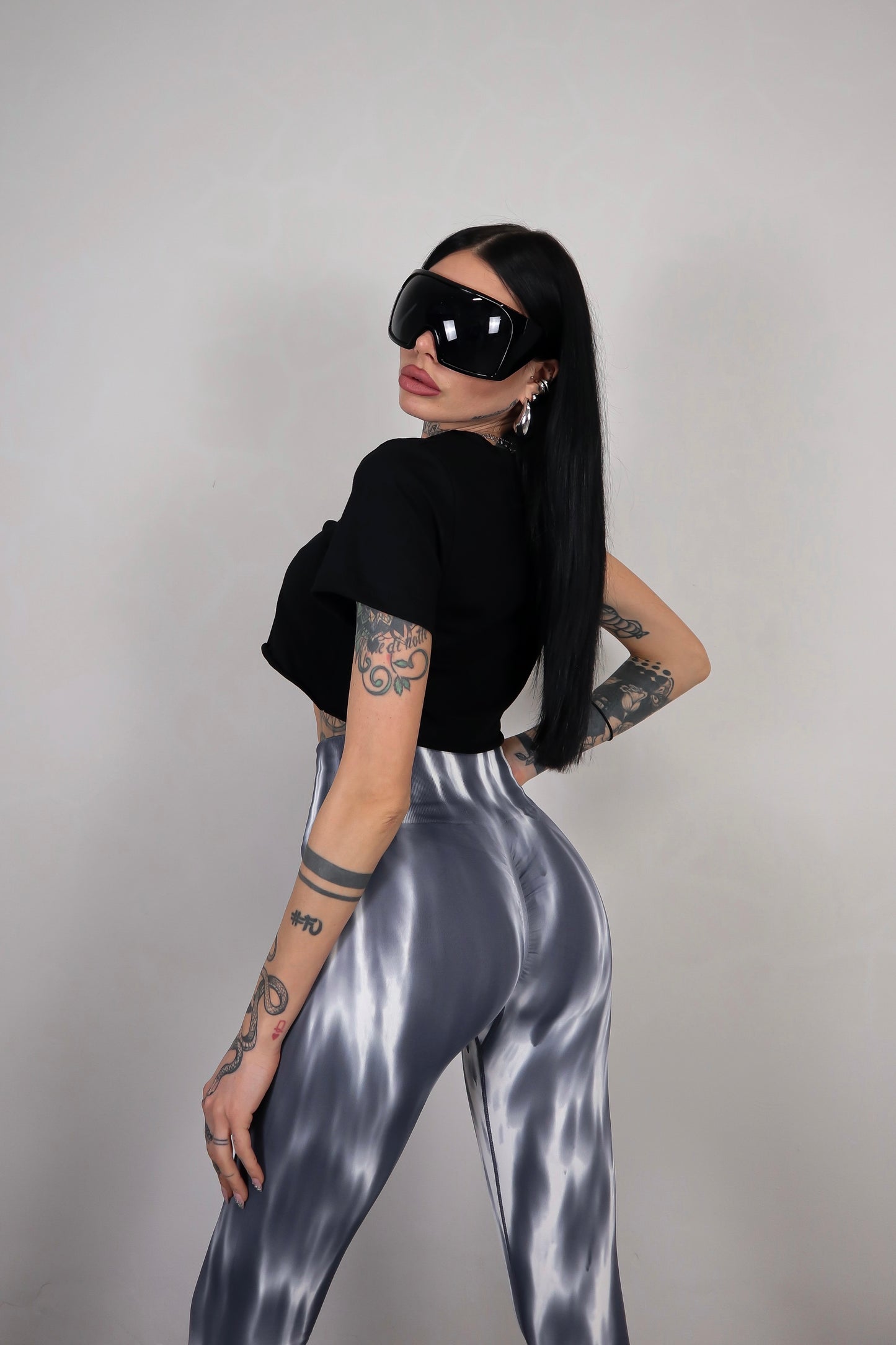 Leggins Tie Dye - Grigio