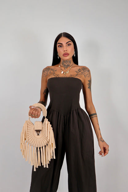 Tuta intera / pantalone Abibi - Marrone