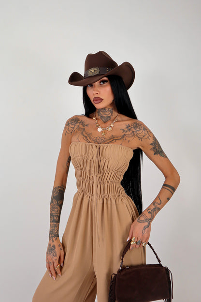 Tuta intera Alessia - Camel