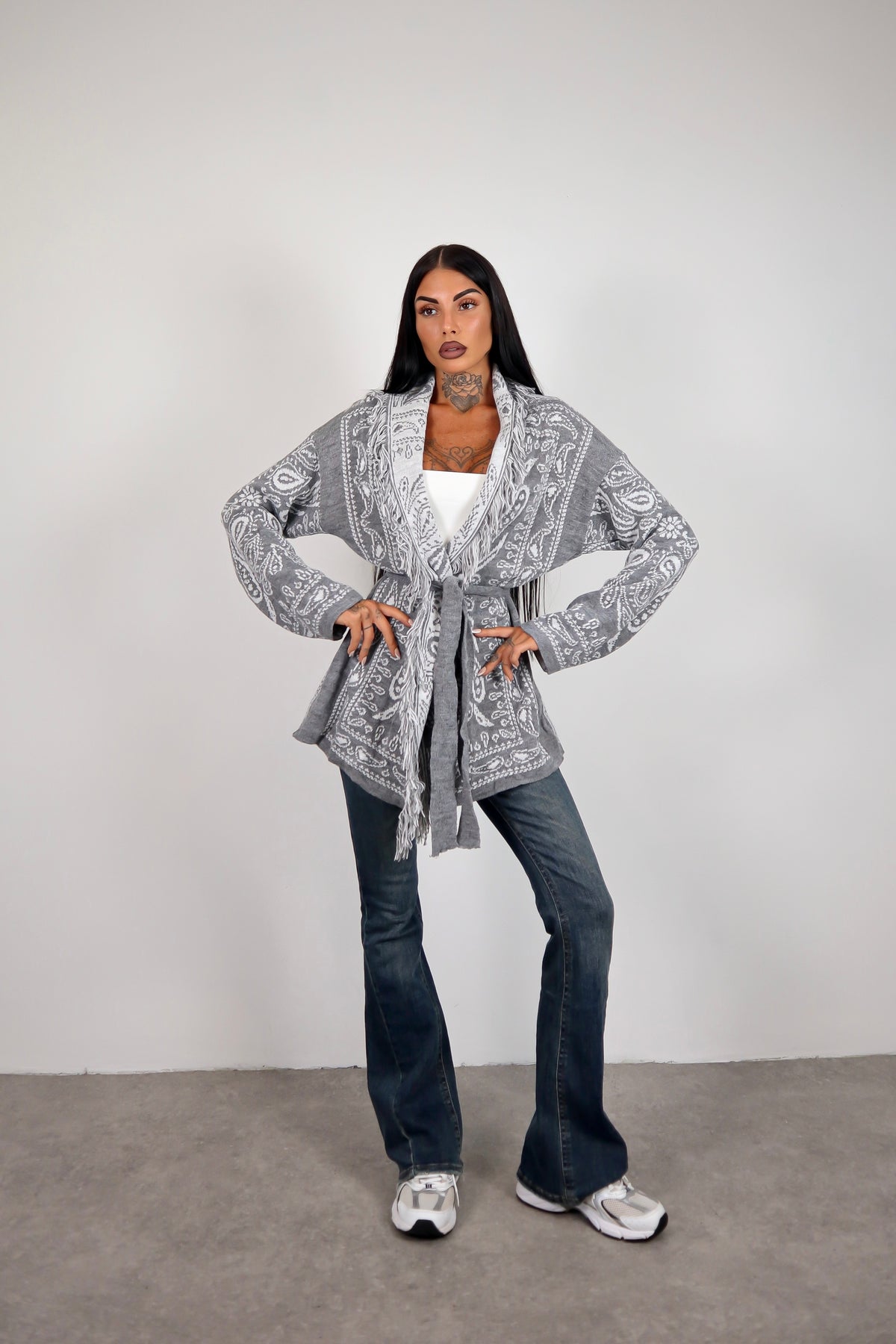 Cardigan Perù - Grigio