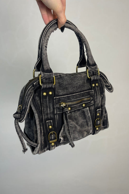 Borsa Denim City - Nero fumo