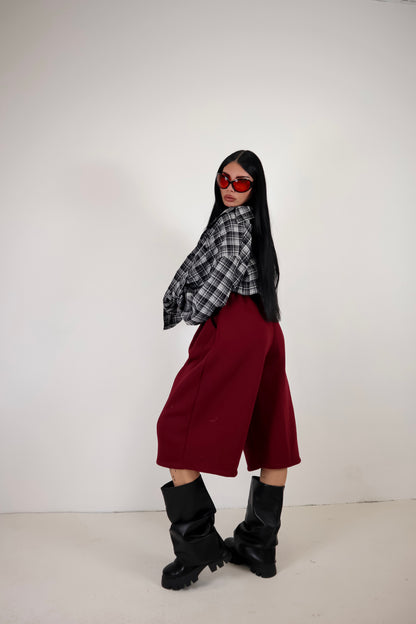 Bermuda Tuta Baggy - Bordeaux
